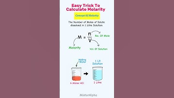 Trick To Calculate Molarity | Concept Of Molarity | MistorAlpha | #shorts #chemistry #shortsfeed