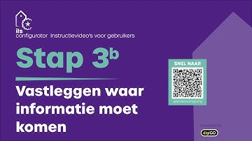 Stap 3b Vastleggen waar de informatie moet komen