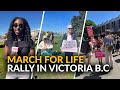 Mainstream media ignores victoria march for life but rebel news was there