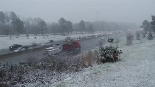 RAW VIDEO: Snow falling in Durham on Thursday