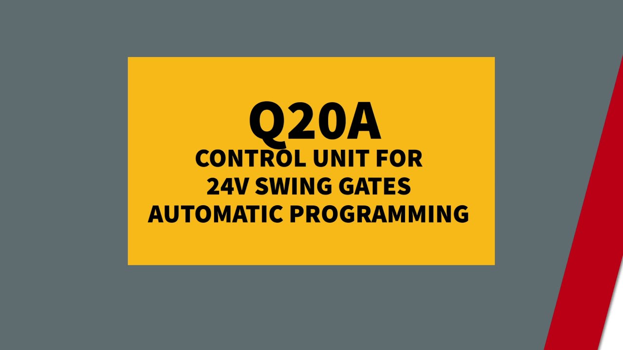 Q20A programming