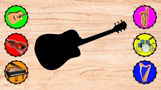 What is this musical instrument? 🎻 Harp Guitar Violin Piano Saxophone Drum  🎹 Learn english My ABC screenshot 5