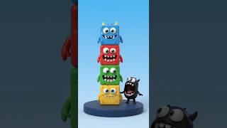 THE BLACK MONSTER ATE EVERYONE! 😱🖤 #3danimation #ai #animation #aivideo #aianimation #satisfying #ai