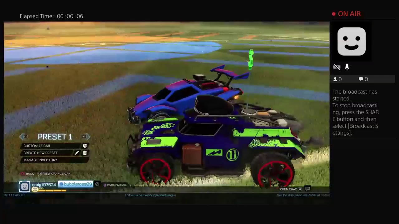 Rocket league w/bubbletoes09