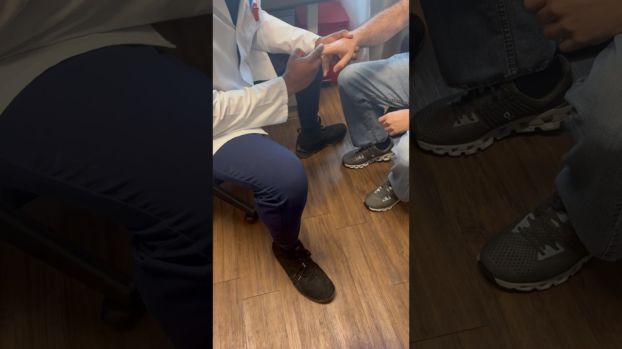 This is a positive hoffman’s sign!