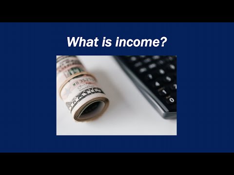 What is income? Definition and meaning