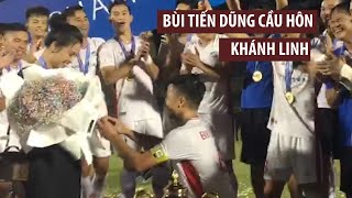 Bui Tien Dung surprises with a championship proposal, Khanh Linh in tears gives her husband a 100...