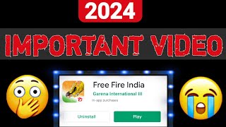 Important Video 2024 All Free Fire Players Giving Gamer