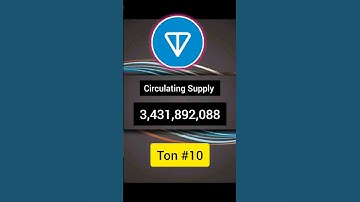 🔴Ton Coin Circulating & Maximum Supply 🤔  #Ton #Crypto #altcoin #SagarOcs