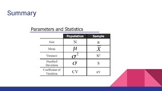 Lesson 28: Numerical Descriptive Techniques (A)