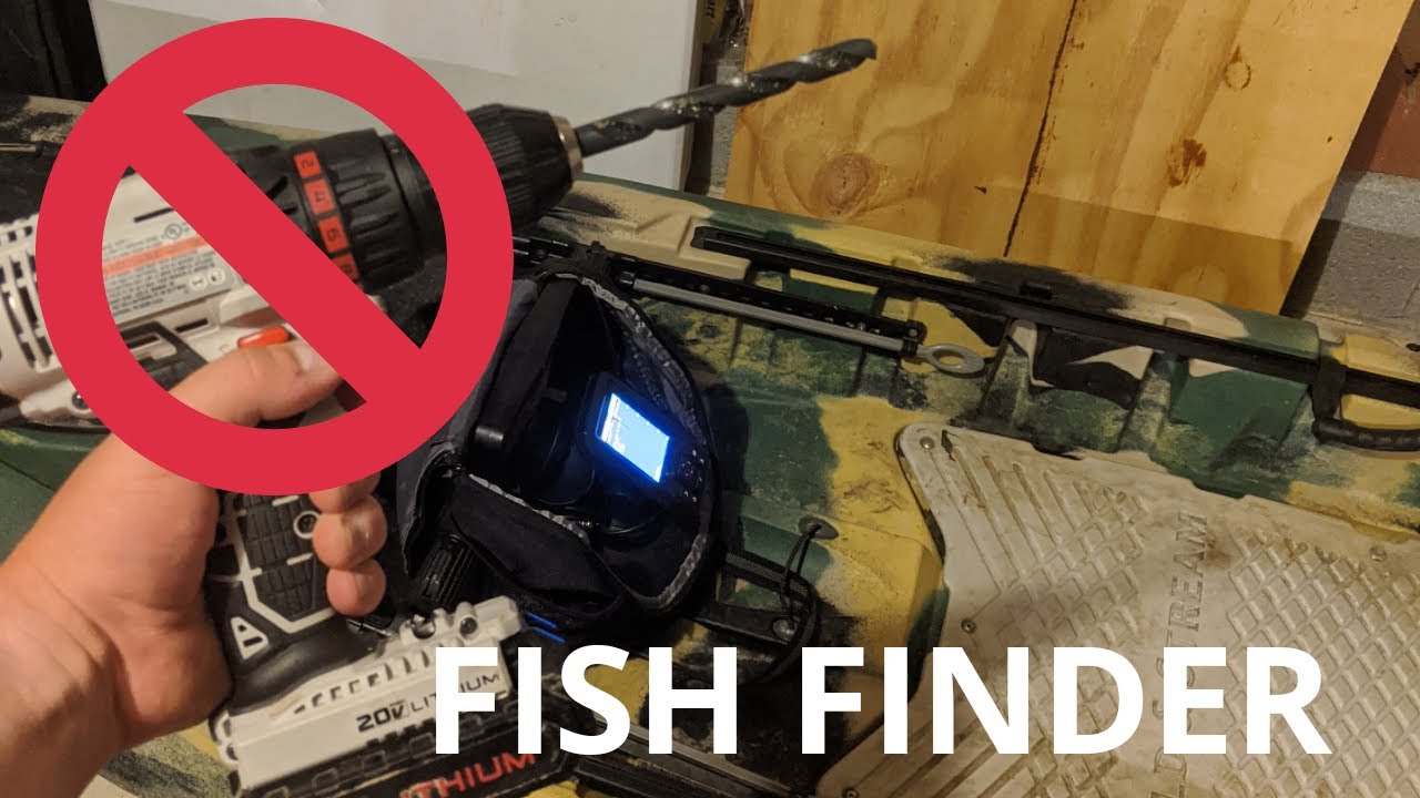 Perfect Kayak Fish Finder NO HOLES REQUIRED (Garmin Striker 4)
