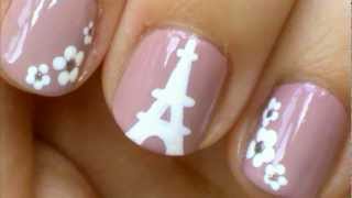 Eiffel Tower Nail Art Tutorial