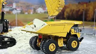 LZGH C793D 1/20 RC Hydraulic Dumper Mining Truck Radio Controlled Dumper TH20696