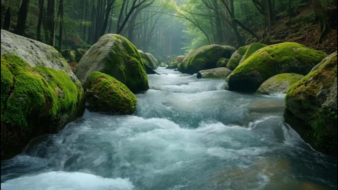 Calm River Flow + Forest Ambience | Perfect Background for Work & Focus