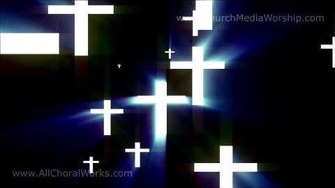 Cross animated Background Water Christian Video Loop