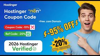 Hostinger VPS N8N Hosting Coupon Code That Works March 2026 + FREE Domain
