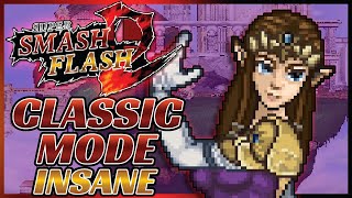 Super Smash Flash 2 Beta | Classic Mode: Zelda (Insane)