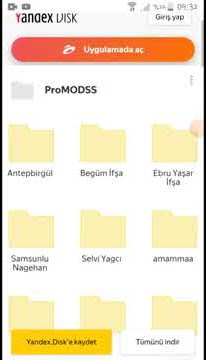 Yandex disk arşivi ( çalışıyor)