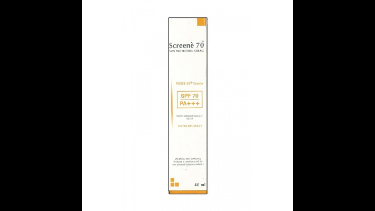 Screene SPF70 Sun Protection Cream Liva Healthcare YouTube