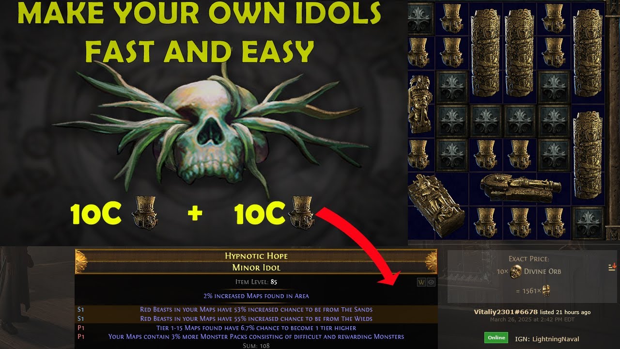 Stop wasting your Divines on idols! PoE Phrecia