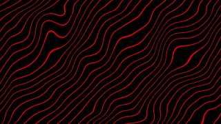 Red Wavy Line Background Animation | Black Screen | 4K Seamless Loop