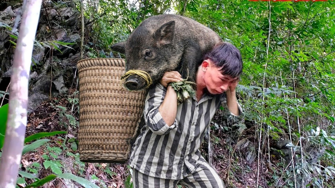 After prison,I returned to live in with nature. Trapping wild boars, making smoked meat.