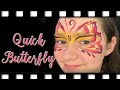 Quick Butterfly Face Painting Tutorial