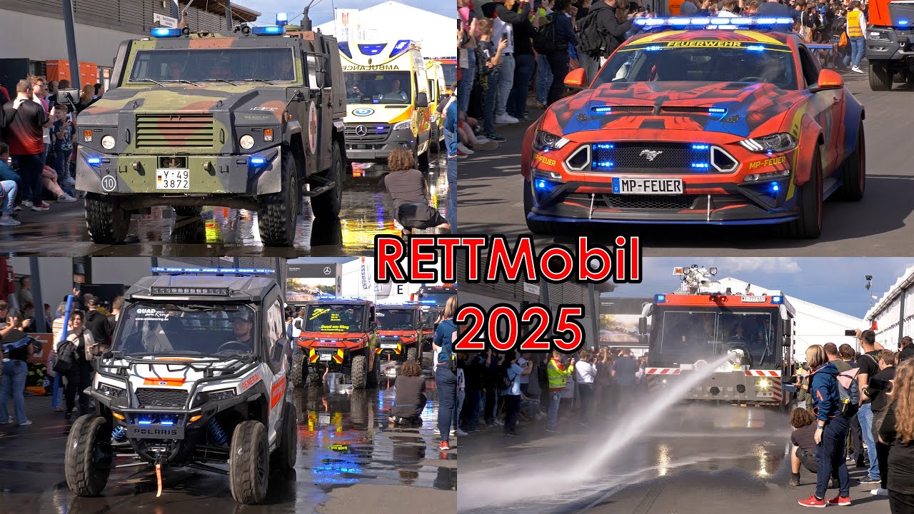 🇩🇪 Abschlusskonvoi RETTmobil 2025 Fulda | Internationale hulpdiensten vertrekken met spoed