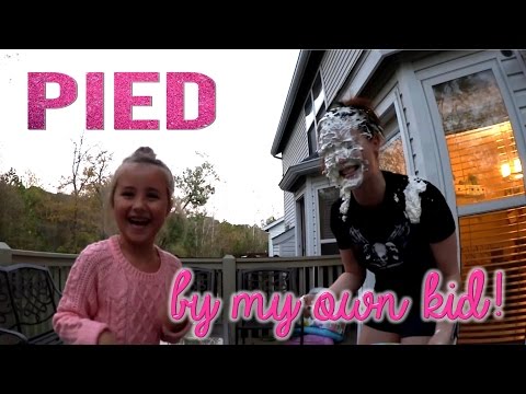 PIED IN THE FACE (by my 7-year-old)!