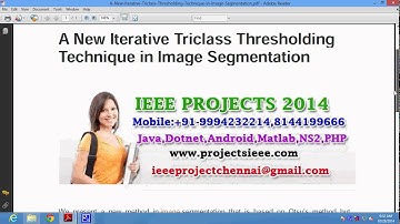 A New Iterative Triclass Thresholding Technique in Image Segmentation