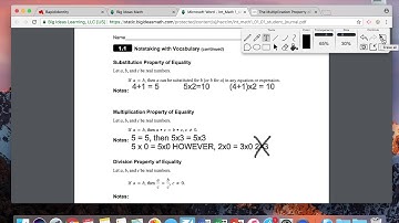 1.1   Solving Simple Equations