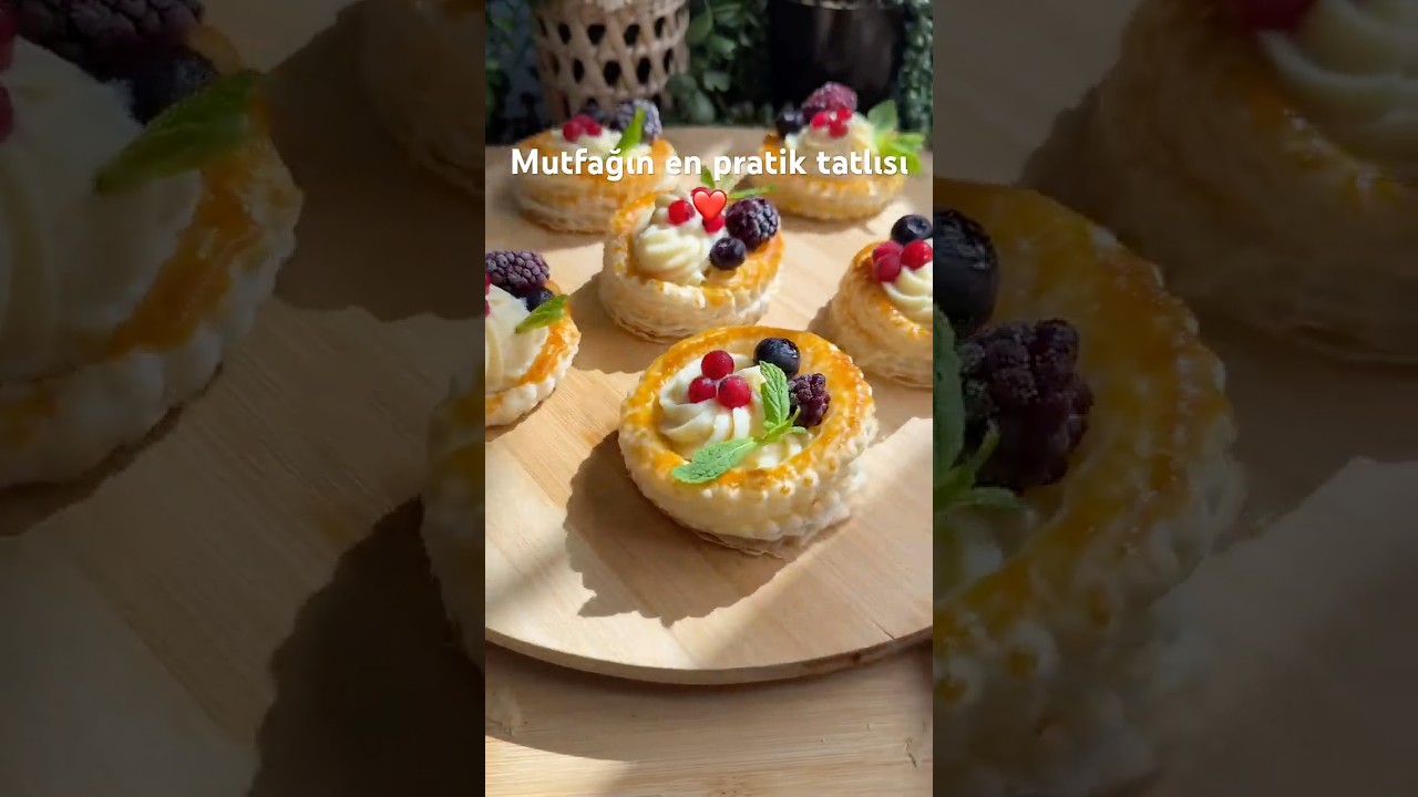 Milfoyden çok pratik ve göz dolduran şahane bir tatlı tarifi ❤️😍