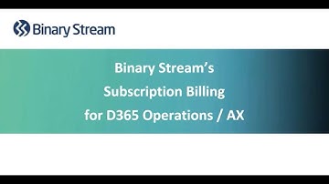 Subscription Billing for Dynamics 365 Finance