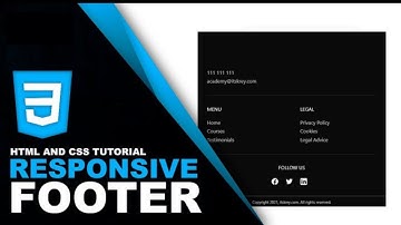 Como hacer un Footer Responsive - Html y Css