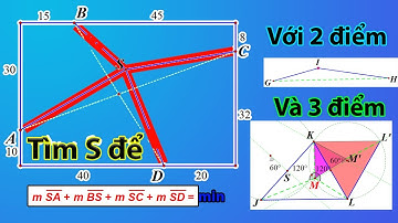 TTV: Cách tìm điểm có khoảng cách nhỏ nhất đến 3 và 4 điểm!
