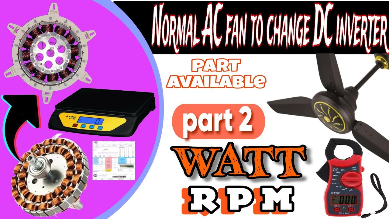 old model ceilig fan 220v ko AC-DC convert kary - YouTube