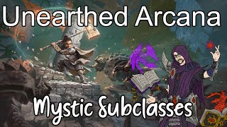 Let's look at new Unearthed Arcana: Mystic Subclasses