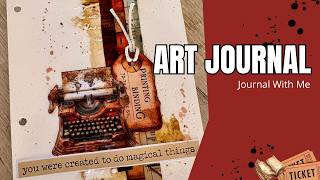 Art Journal With Me | Vintage Mixed Media Collage Tutorial