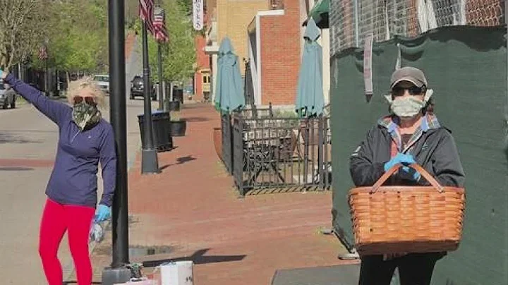 JRT takes to the street to give away masks