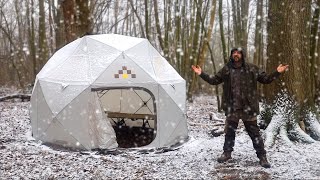 Solo Snowy Night in a Weird Ali Express Tent by Kent Survival 781,308 views 4 months ago 41 minutes