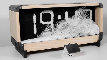 Snow Clock: interactive media art (2019)