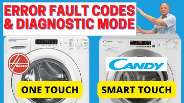 Hoover Candy Washing machine error fault codes and self-test mode on Grand O