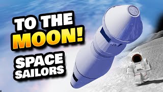 I Went to the Moon in Space Sailors Roblox!