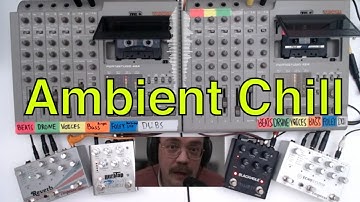 Mixing Ambient Chill & Lofi Beats from Cassette Tapes Using Two 4-Track Recorders & Guitar FX