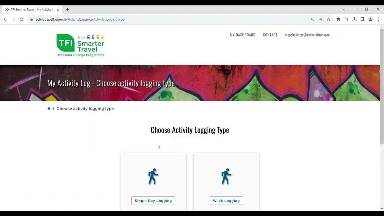 How to log your steps using the Active Travel Logger YouTube