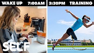 Paralympic Track Star Scout Bassett’s Entire Routine, from Waking Up to Training | SELF