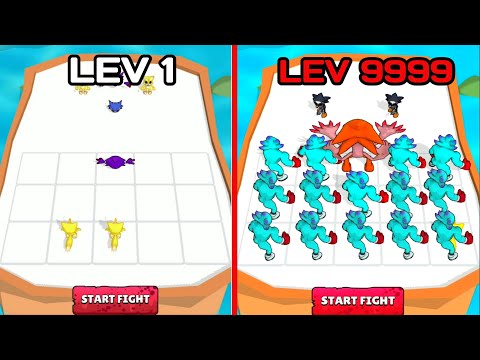 Max Level In Merge Super Monster Fight - Like Merge Master Blue Monster Android Gameplay