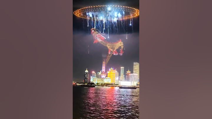 Happy New Year 2025  with a massive drone show from shanghai, China 🇨🇳 #skyshow