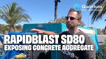 Exposing Concrete Aggregate-RapidBlast SD80