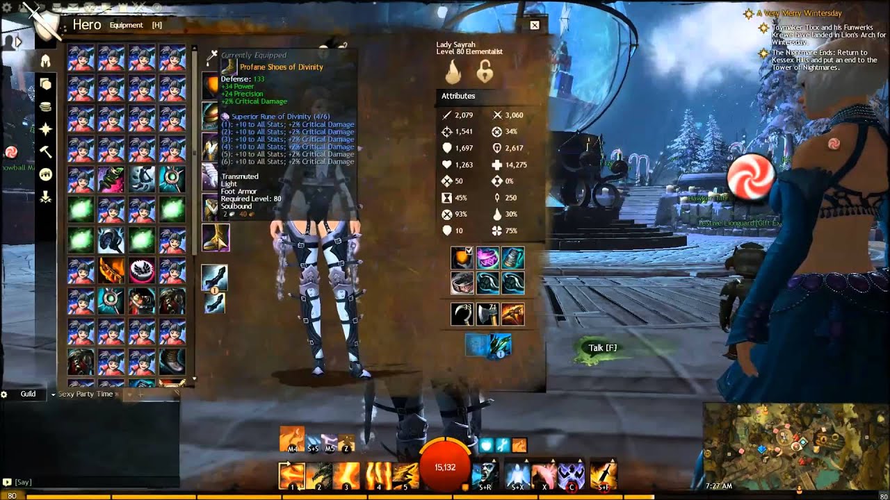 Guild Wars 2 - Bit's 2013 Wintersday Patch Build Video
